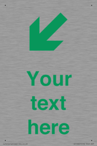 Custom Safe Condition inverse: Green Down left right arrow